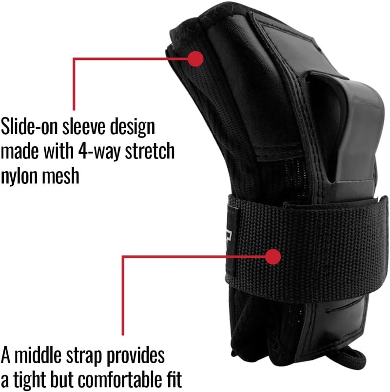 Bont Adult Wrist Guard Skate Pads Protection for Inline, Roller Derby, Park, Ice Skate, Skateboard, Scooter - Image 2